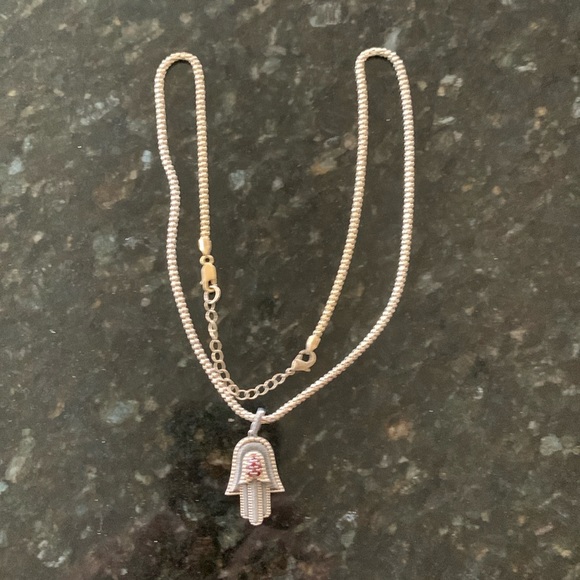 Itaor gold plated Sterling chain with Hamsa pendant - Picture 1 of 5